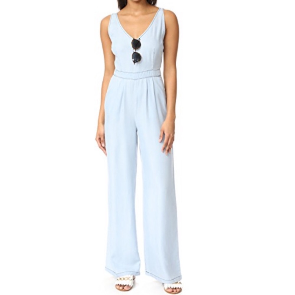 Cupcakes and Cashmere Deven Chambray Jumpsuit